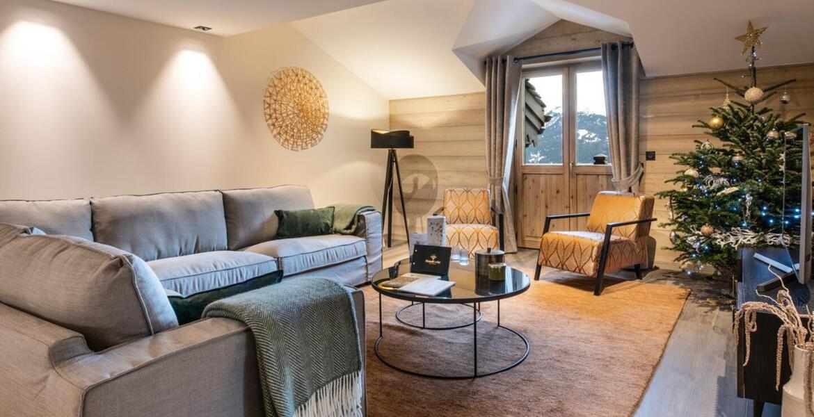 This flat for rental, located in Courchevel 1650 Moriond