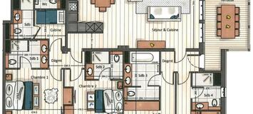 Ubicado en Courchevel Moriond con 195 m² construidos