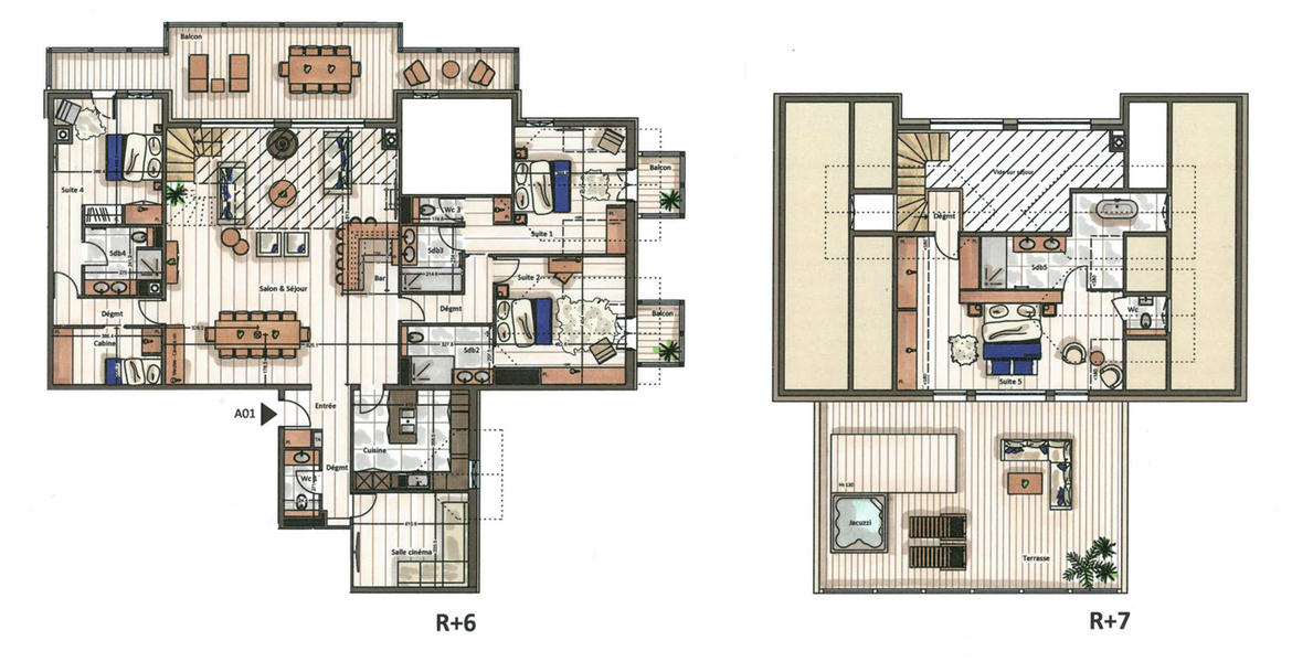 Appartement à Courchevel 1650 Moriond avec 283 m² construits