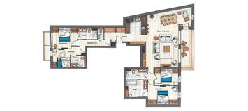 Appartement, à Courchevel 1650 Moriond - 162m² - pour 9 pers