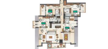  Apartamento Courchevel 1650 Alquiler - Dormitorios 4 -206m²