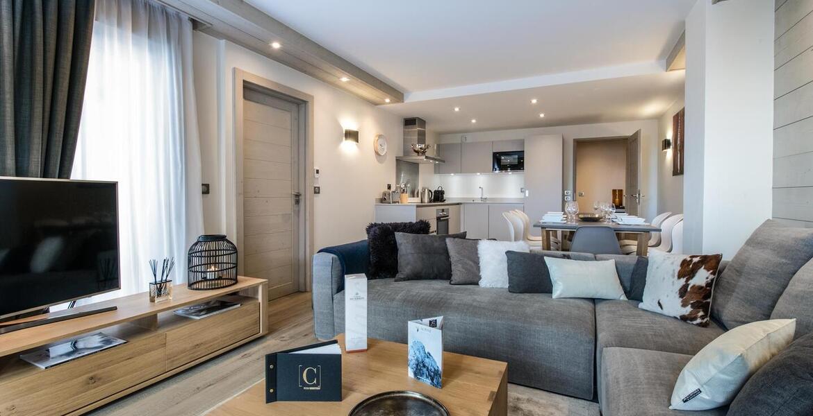 Vous offre un agréable espace de vie de 84m2 Courchevel 