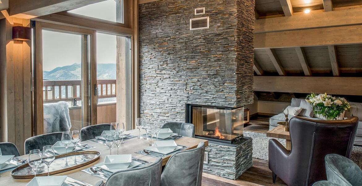 This penthouse for rental in Courchevel 1650 Moriond