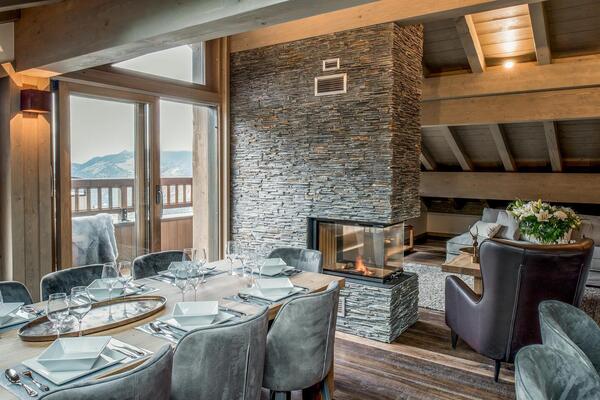 This penthouse for rental in Courchevel 1650 Moriond