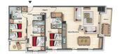 Rental apartment in Courchevel 1650 - 113m2