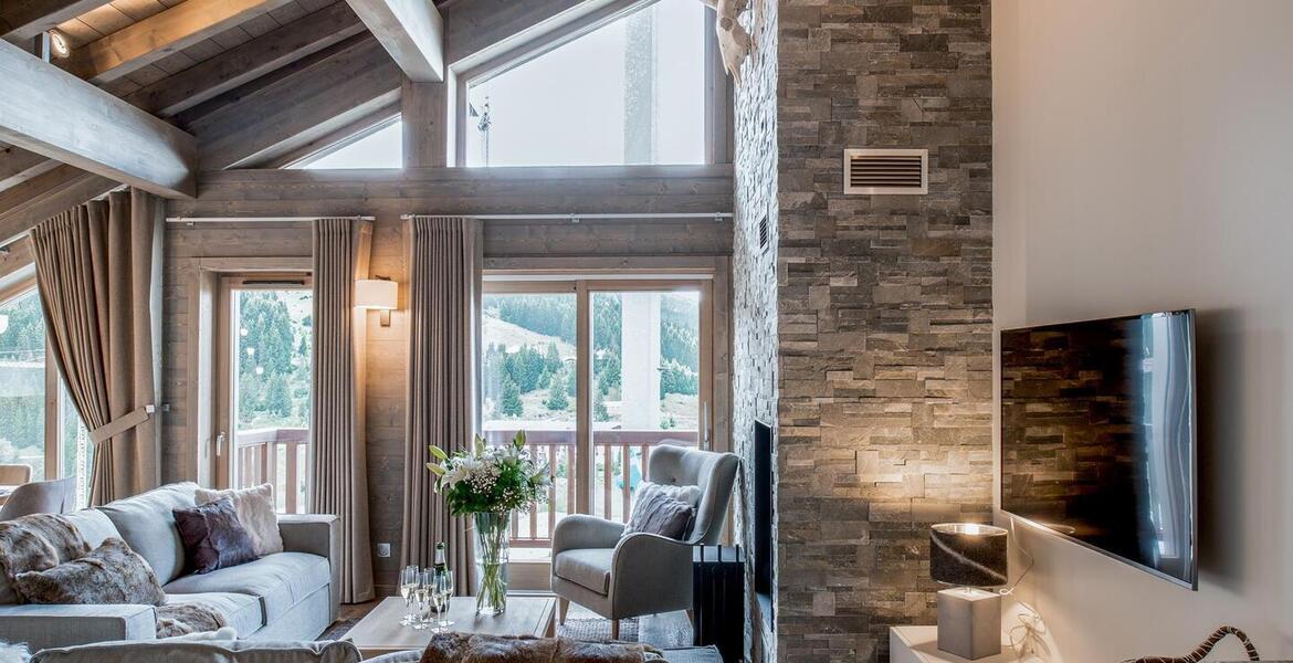 Appartement à louer à Courchevel 1650 avec deux chambres dou