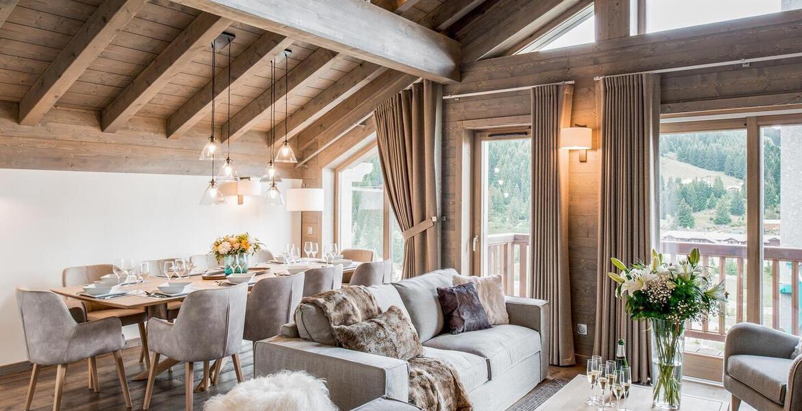 Appartement à louer à Courchevel 1650 avec deux chambres dou