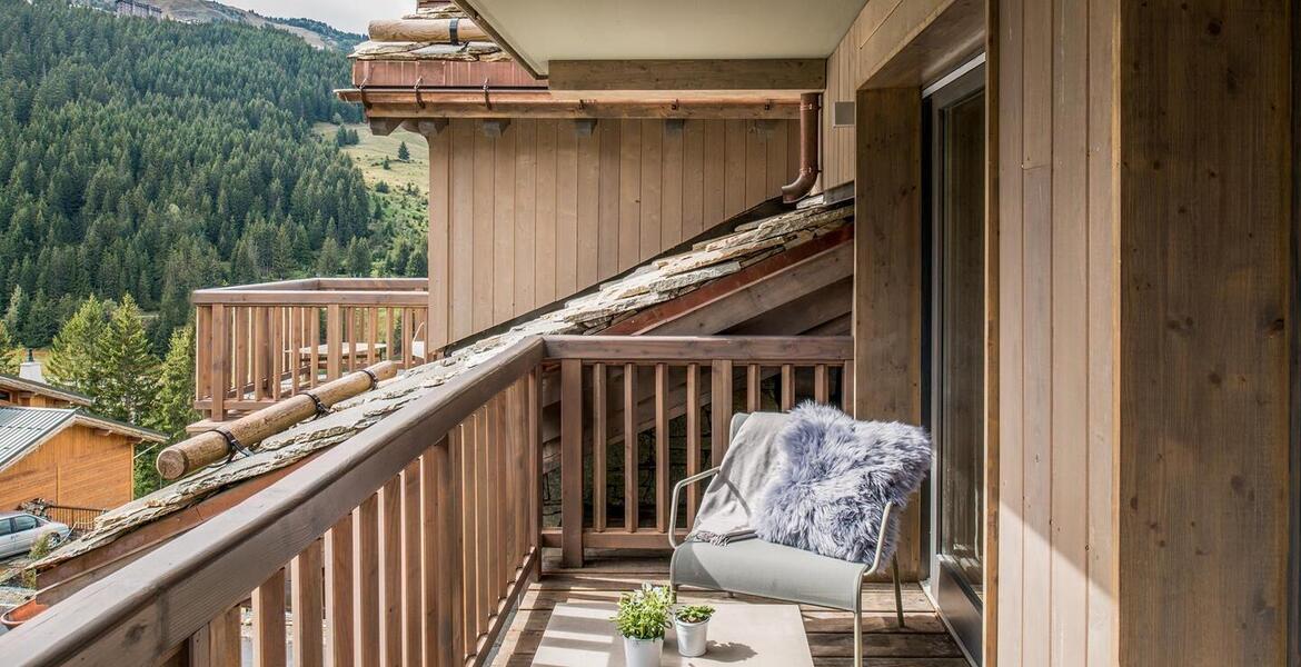 Appartement à louer à Courchevel 1650 avec deux chambres dou