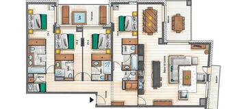 El apartamento en alquiler en Courchevel 1650 Moriond 5 dorm