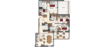 Apartment for rent in Courchevel 1650 Moriond