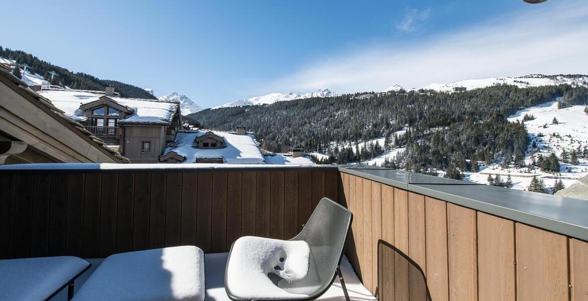 The penthouse in Courchevel 1650 Moriond, located on the 5th