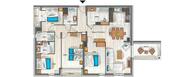 The apartment for rent in Courchevel 1650 Moriond 