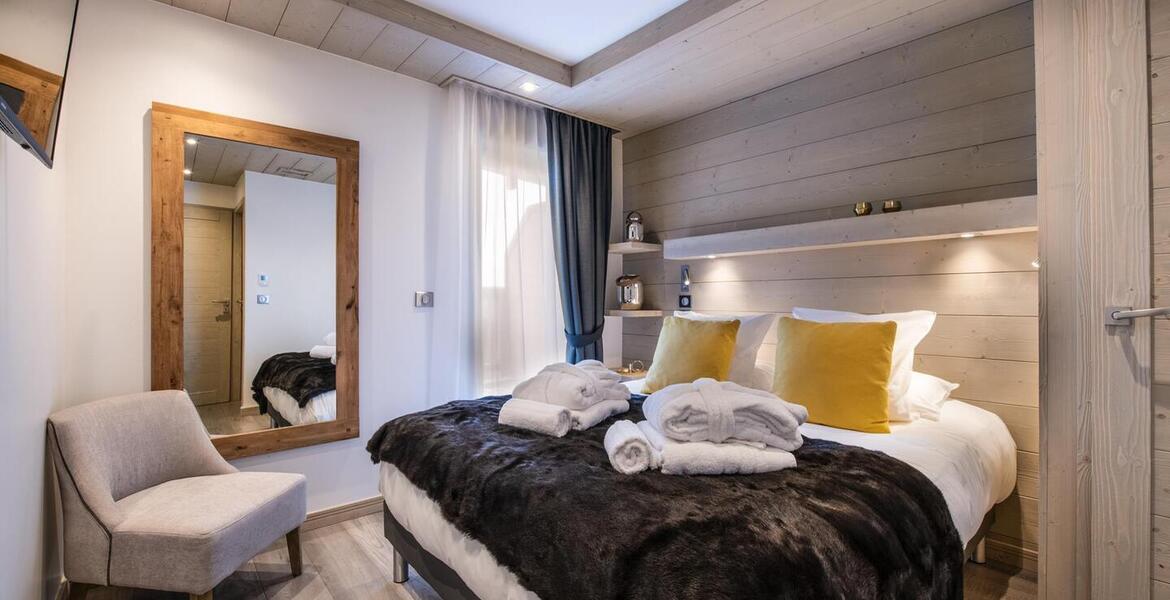 L'appartement, situé dans la résidence Le C à Courchevel1650