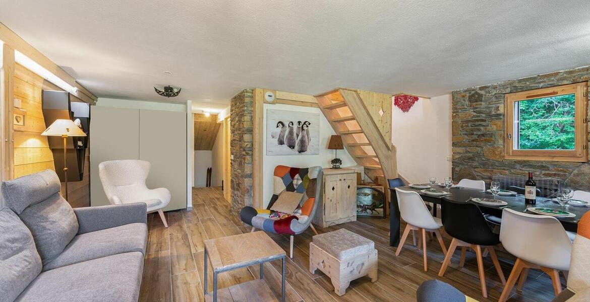 Ce bel appartement de 84m² en location à Méribel Village 