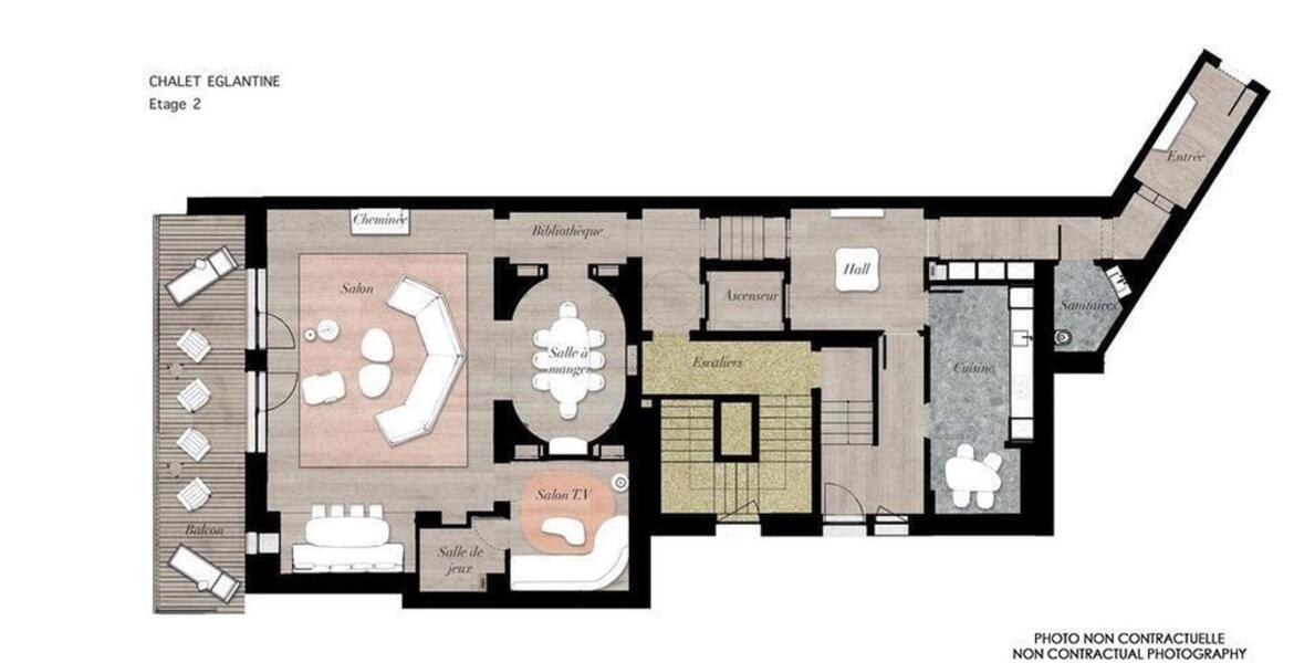 Chalet de 590 m² à louer à Méribel Station avec 4 chambres. 