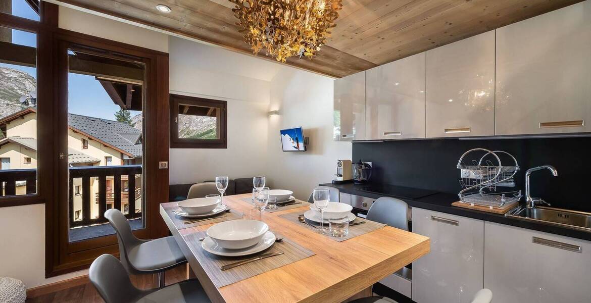 Appartement T2 en duplex à louer à Val d'Isère de 36m² 