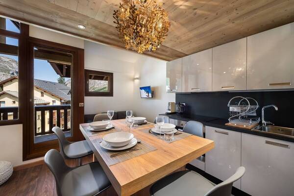 One bedroom duplex apartment for rent in Val d'Isere of 36m²