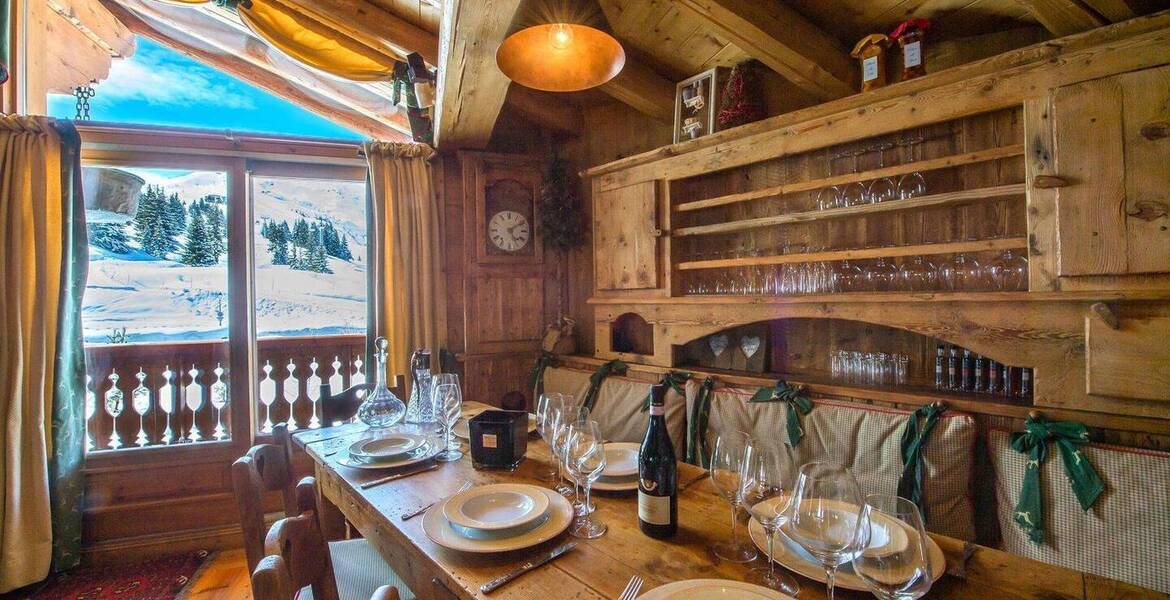 Chalet à louer à Jardin Alpin Courchevel 1850 avec 4 chambre