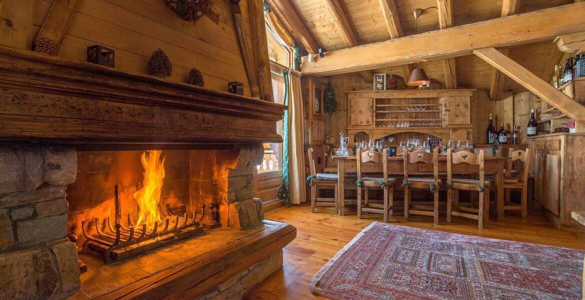 Chalet à louer à Jardin Alpin Courchevel 1850 avec 4 chambre