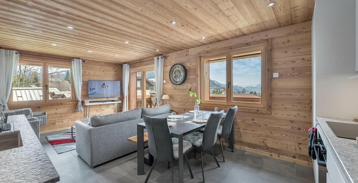 Apartamento de 2 habitaciones en alquiler en Megeve - Mont