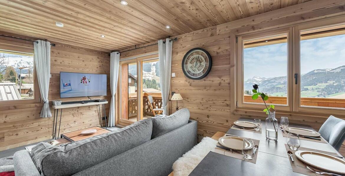 Apartamento de 2 habitaciones en alquiler en Megeve - Mont