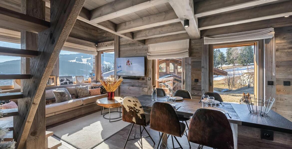 Chalet de 80 m2 en alquiler en Megeve - Combloux con 2 dormi