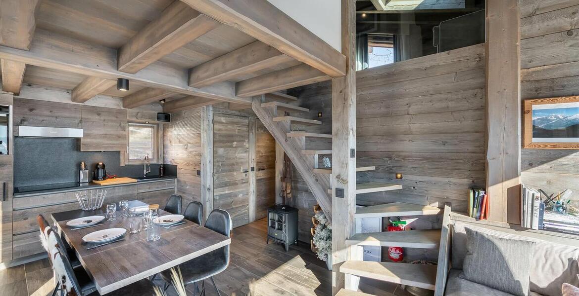 80 sqm Chalet for rent in Megeve - Combloux with 2 bedrooms 