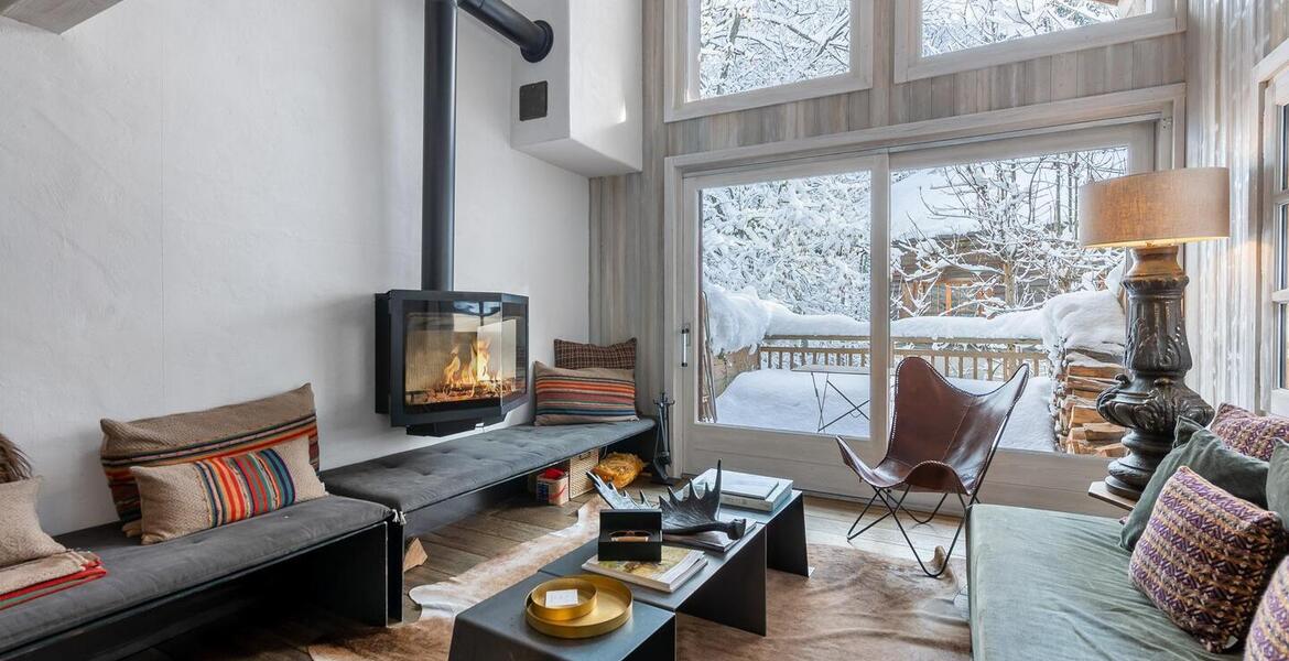 Duplex apartment  property of 80m² with 2 bedrooms in Megève