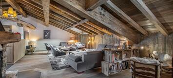 Le splendide Chalet, situé à Courchevel Le Praz est à louer.