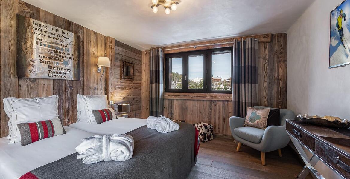 El espléndido Chalet, situado en Courchevel Le Praz 