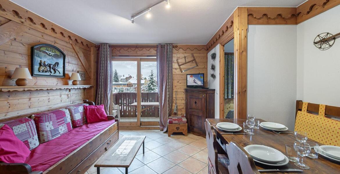 This charming 38 m² apartment in Méribel Village 2 bedrooms