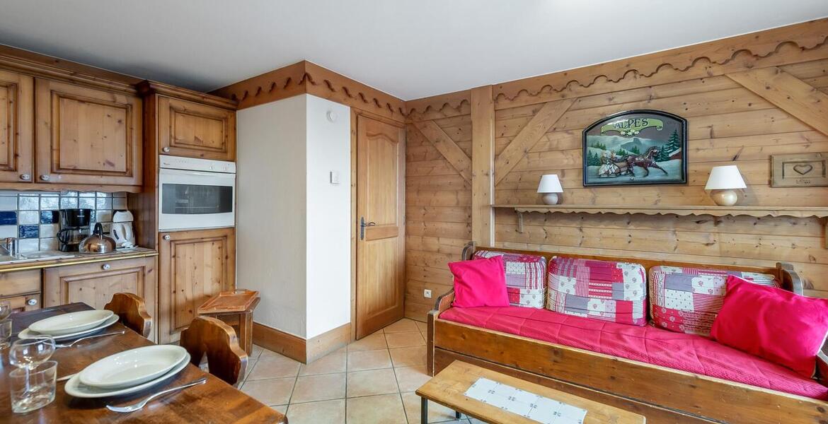 Este encantador apartamento de 38 m² en Méribel Village 