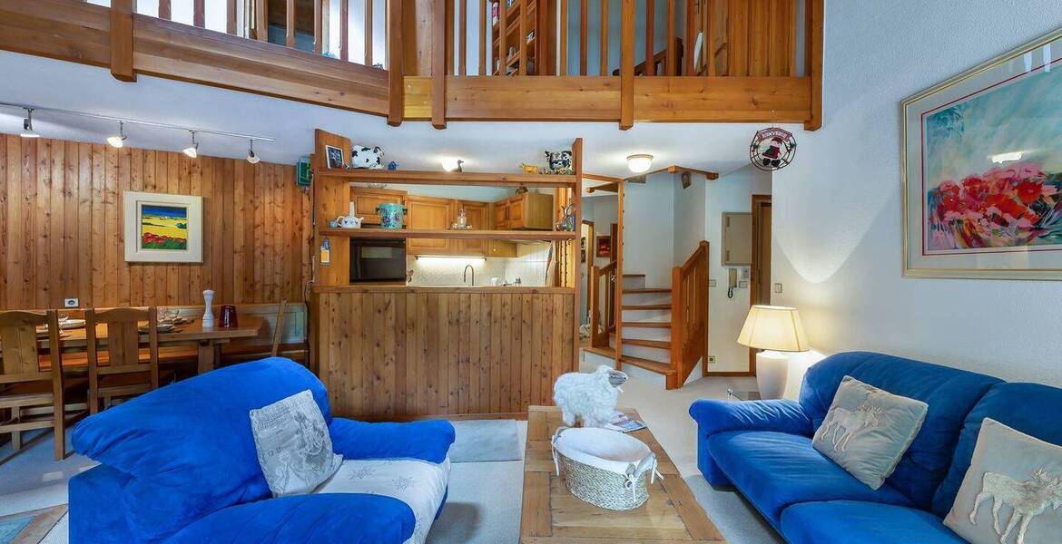 A charming duplex apartment. It is located in Val d'Isère 