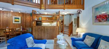 A charming duplex apartment. It is located in Val d'Isère 