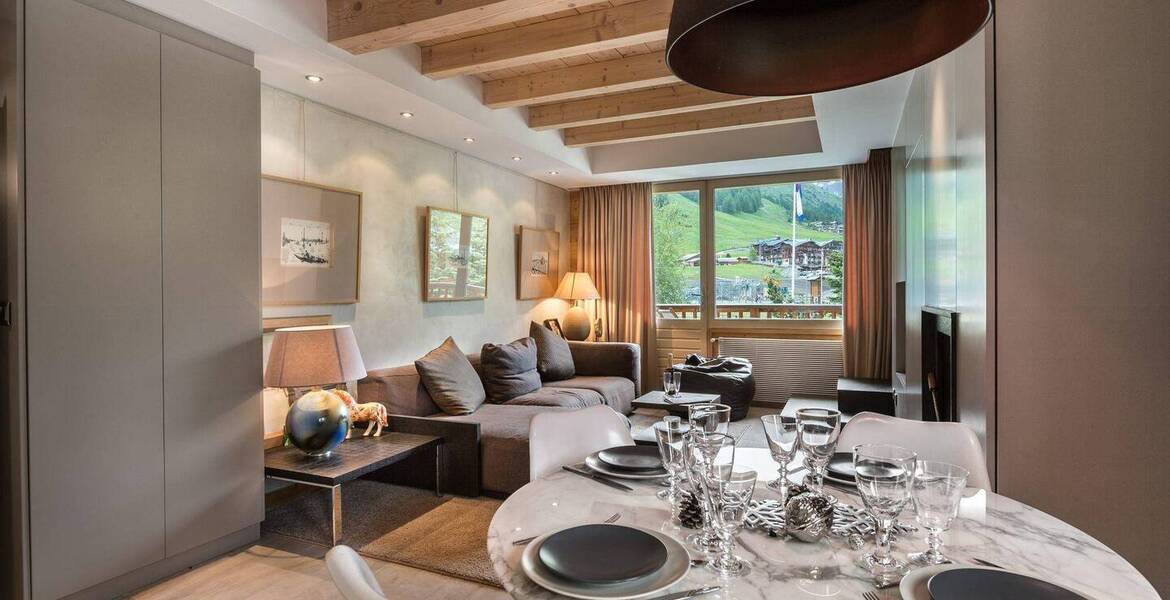 The duplex apartment in Val d'Isere for rent with 2 bedrooms