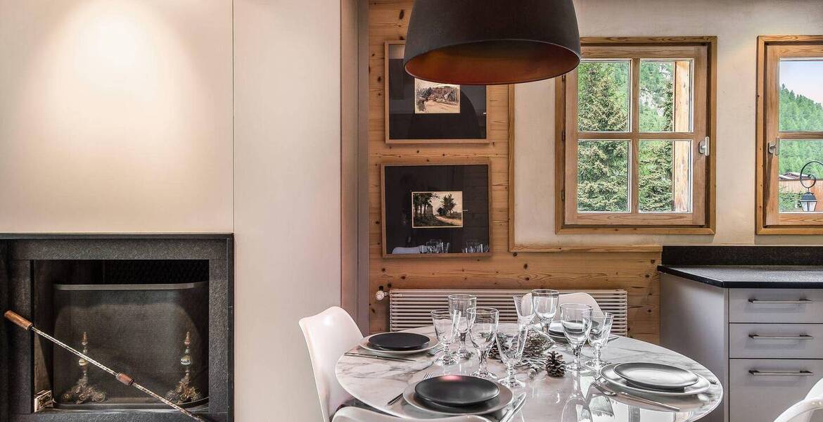 L'appartement en duplex à Val d'Isère à louer avec 2 chambre