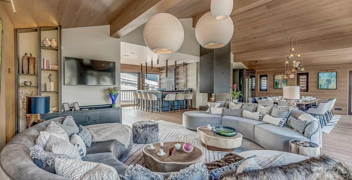 Chalet à louer à Le Belvédère, Courchevel Moriond de 560m² 