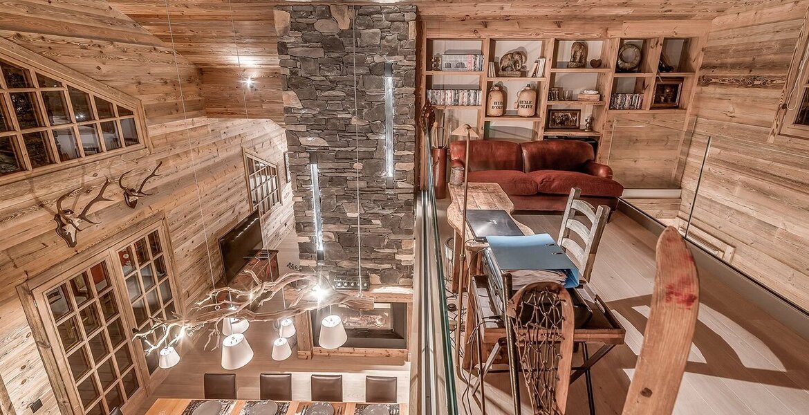 Newly renovated chalet for rent in Courchevel 1850 with 400m