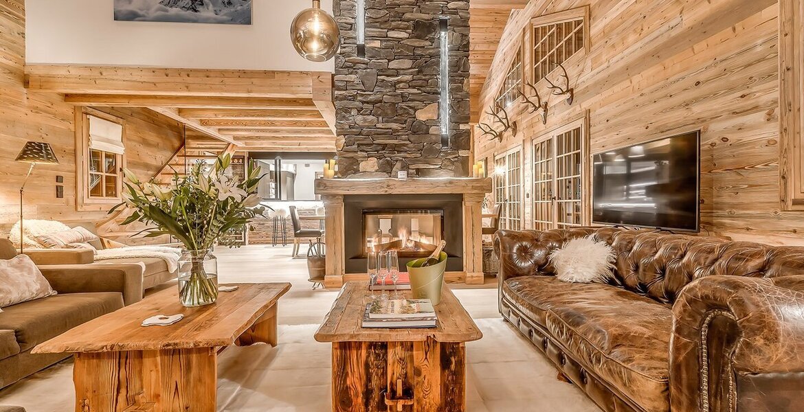 Newly renovated chalet for rent in Courchevel 1850 with 400m