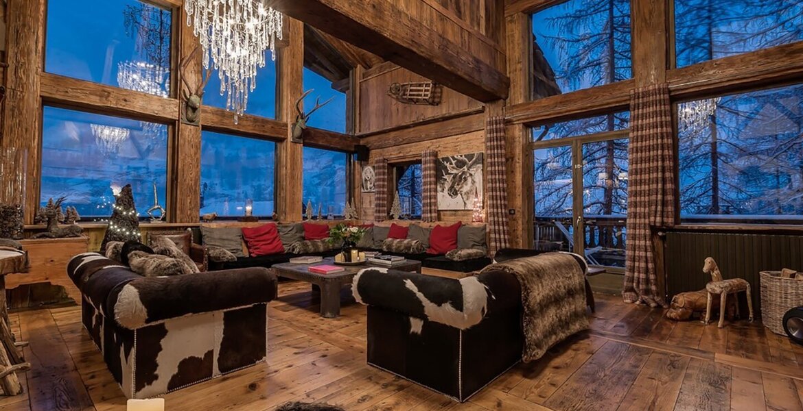 Extraordinaire chalet à louer à Val d'Isère avec 800 m² 