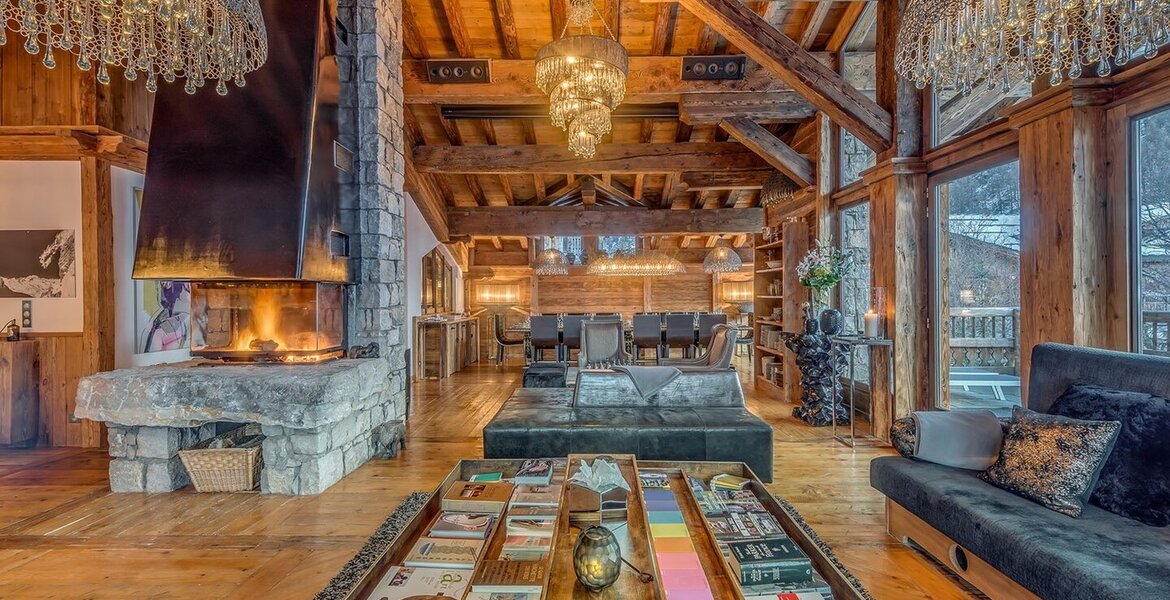 Chalet for rent in Val d’Isère with 1000 sqm with 6 bedrooms