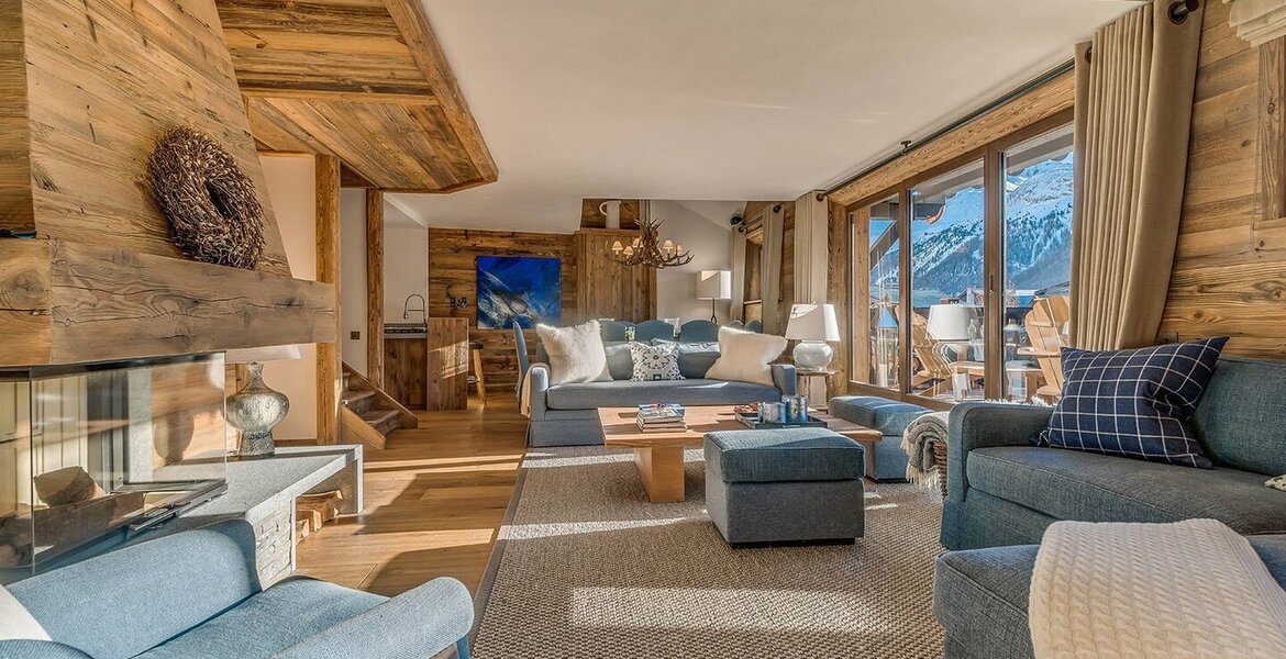 Modern luxury duplex apartment in the high altitude 