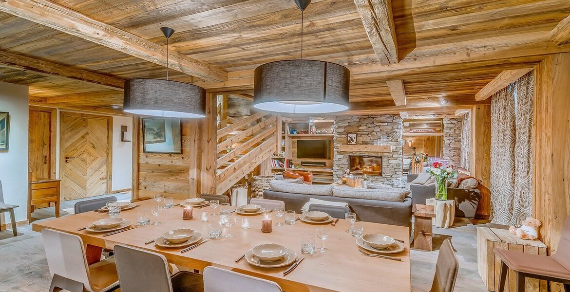 This duplex for rent with 5 bedrooms in Val d’Isere for rent