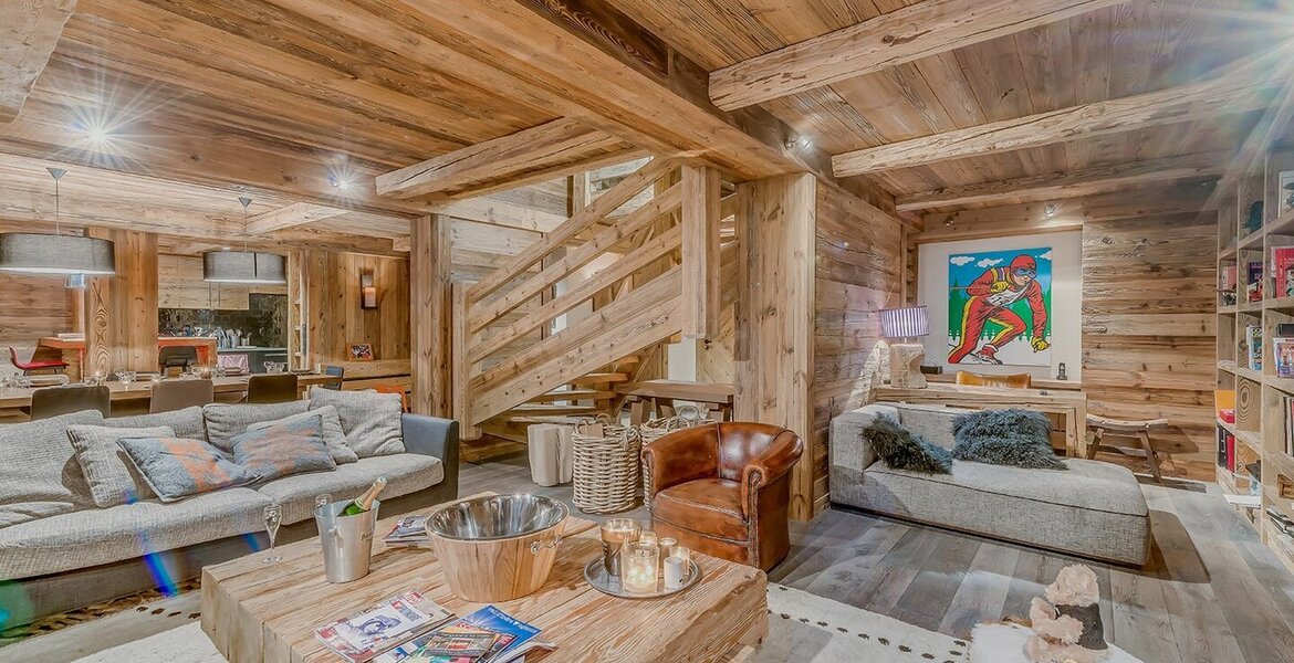 This duplex for rent with 5 bedrooms in Val d’Isere for rent