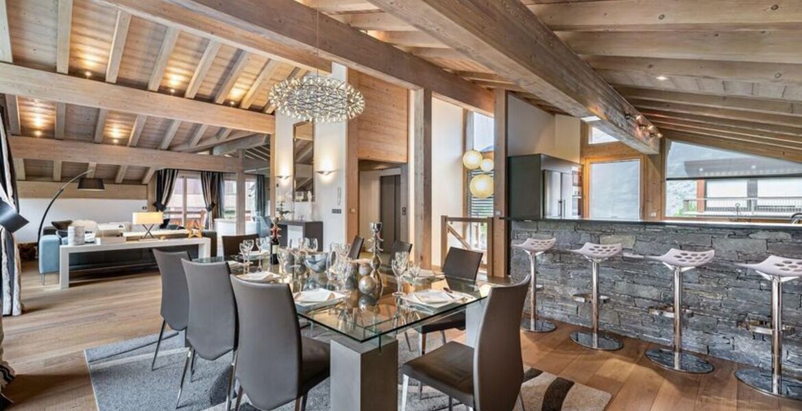 Un superbe chalet situé à quelques pas du Courchevel le Praz