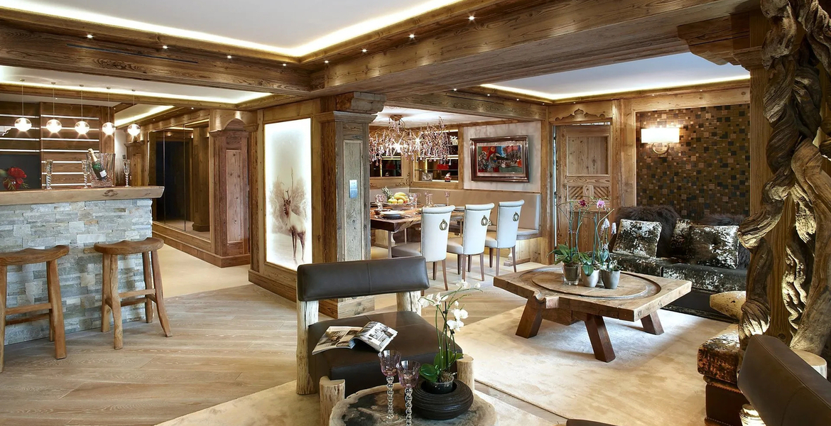 Chalet à louer à Plantret, Courchevel 1850 avec 420 m²