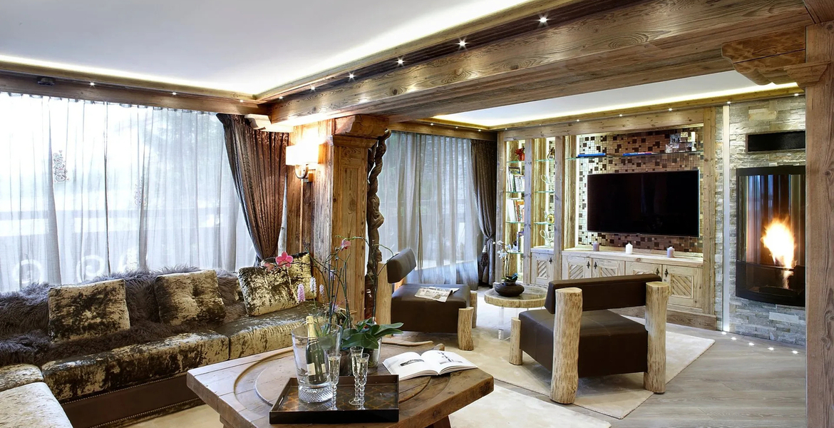 Chalet à louer à Plantret, Courchevel 1850 avec 420 m²