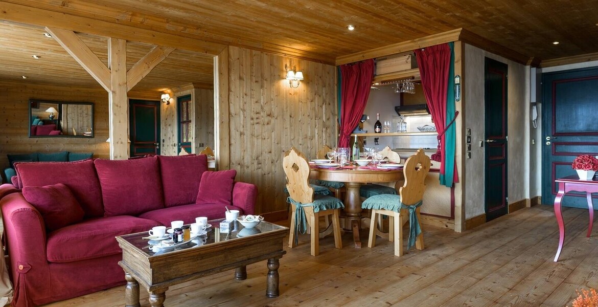 Lovely cosy mountain style apartment ski in ski out