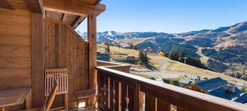The ski-in/ski-out apartment in Méribel for rent with 120sqm