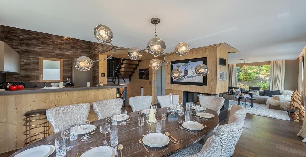 Superb new family chalet, with contemporary lines for rent